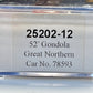 Trainworx Inc 25202-12 N Great Northern 52'6" Corrugated Gondola #78593
