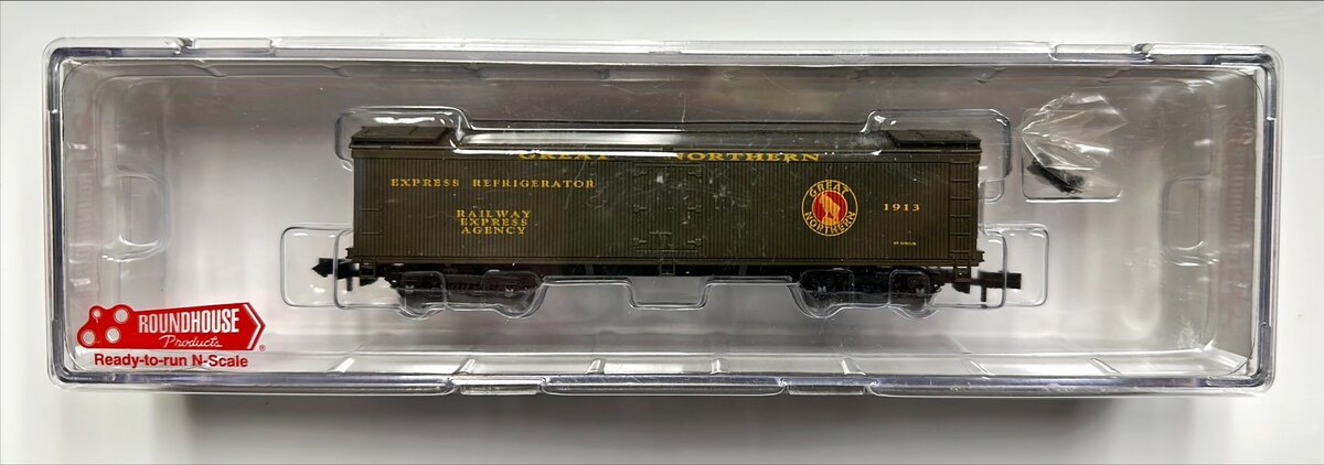 Roundhouse 82903 N Great Northern/REA 50' Express Reefer #1913 LN/Box