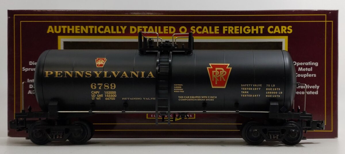 MTH 20-9204 O Pennsylvania Unibody Tank Car #6789 LN/Box
