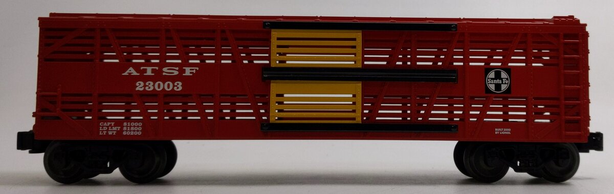 Lionel 6-19553 O Gauge Santa Fe Stock Car #23003 LN/Box