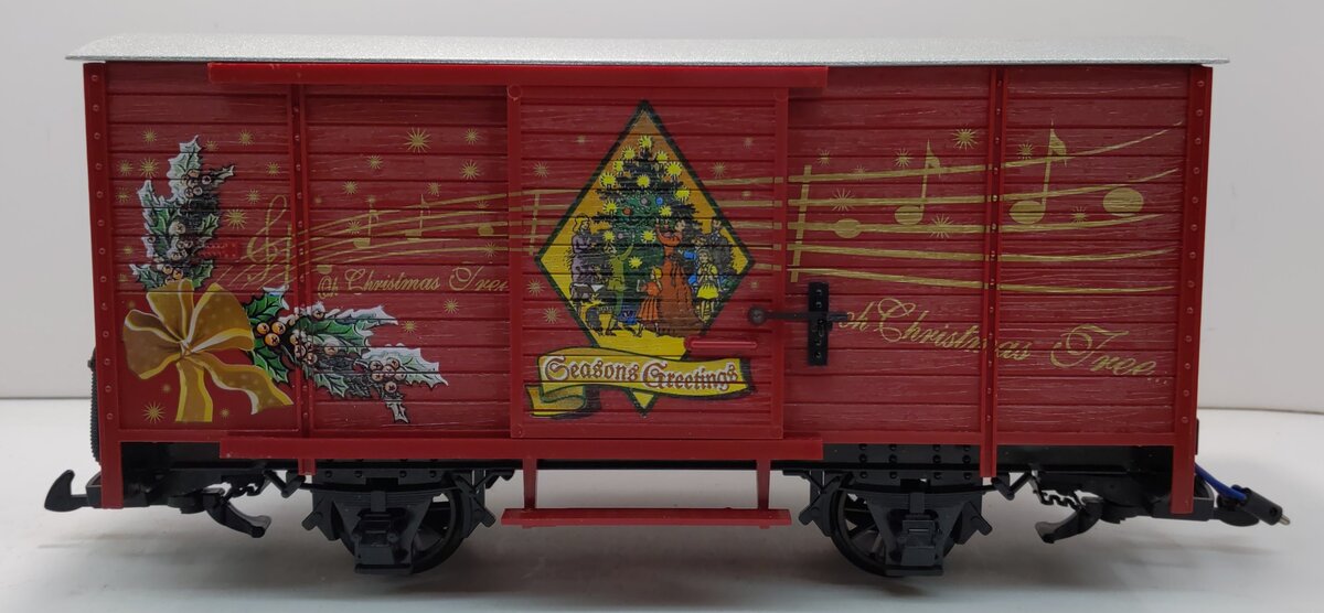 LGB 4335-S G Scale Christmas Boxcar with Sound LN/Box