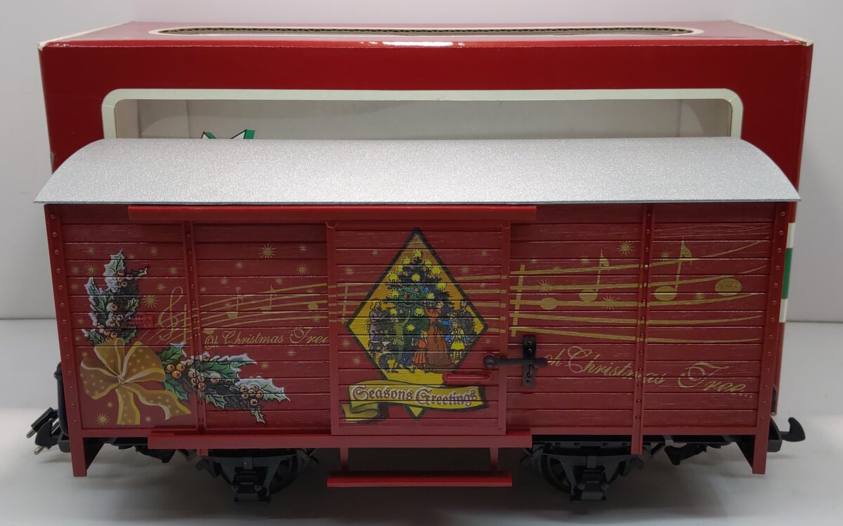 LGB 4335-S G Scale Christmas Boxcar with Sound LN/Box