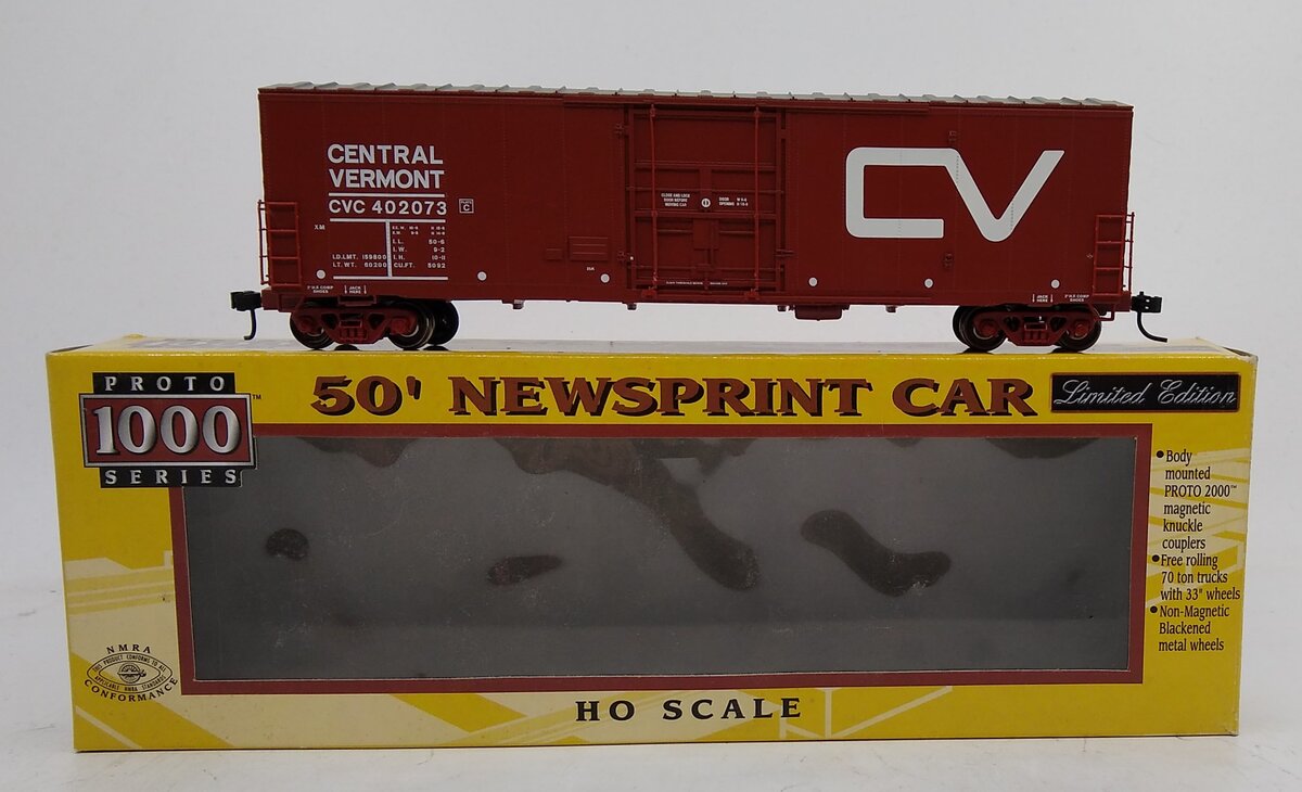 Proto 1000 30290 HO Central Vermont 50' Newsprint Car #402073 LN/Box