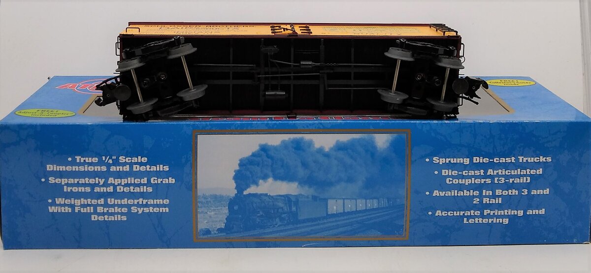 ATLAS 8154-2 O Oak Grove Butter Wood Reefer Car [3-Rail] NIB