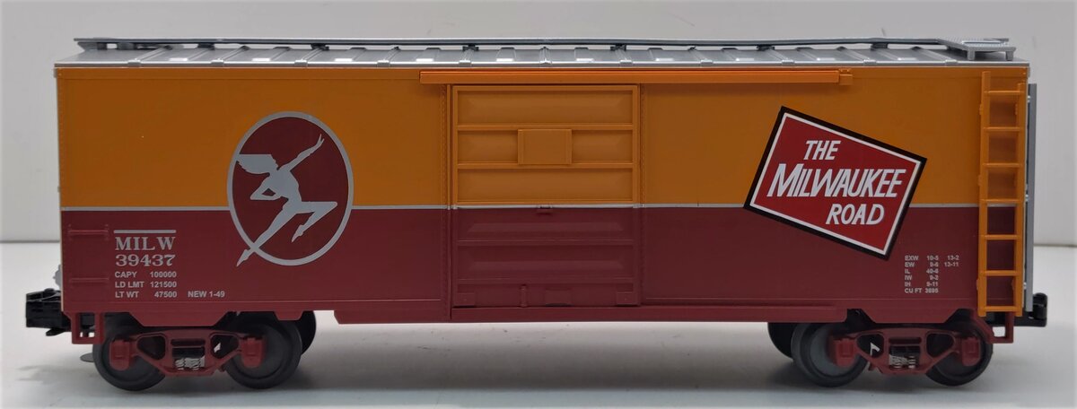 MTH 20-93162 O Gauge Milwaukee Road 40' Boxcar #39437 LN/Box