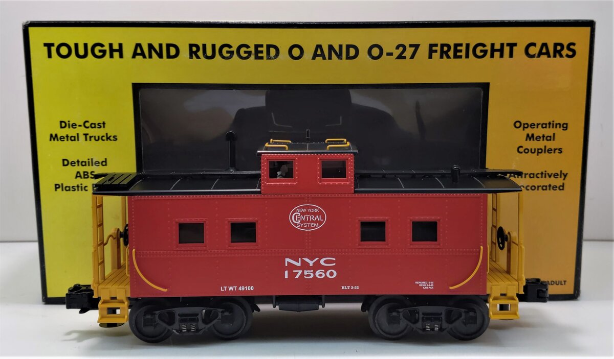MTH 30-77013 O Gauge New York Central Steel Caboose #17560 NIB