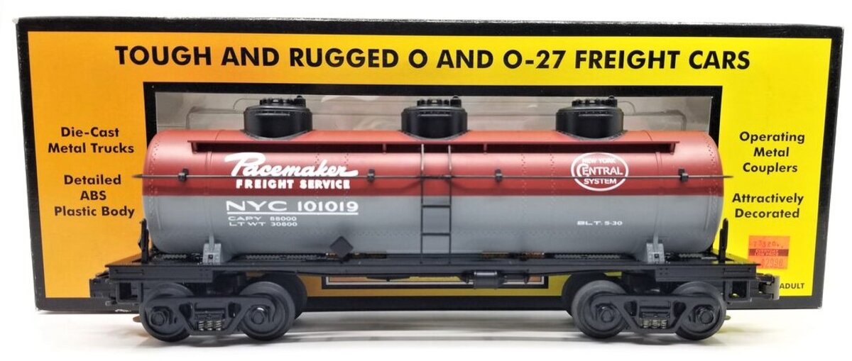 MTH 30-7332 O New York Central 3 Dome Tank Car #101019 LN/Box