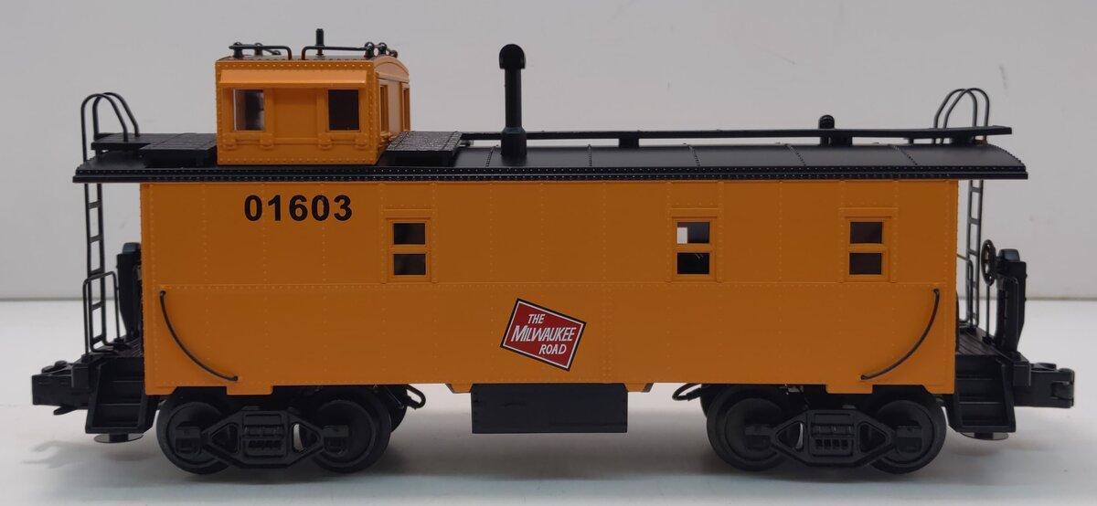 MTH 30-7788 O Gauge Milwaukee Road Illuminated Steel Caboose #01603 NIB