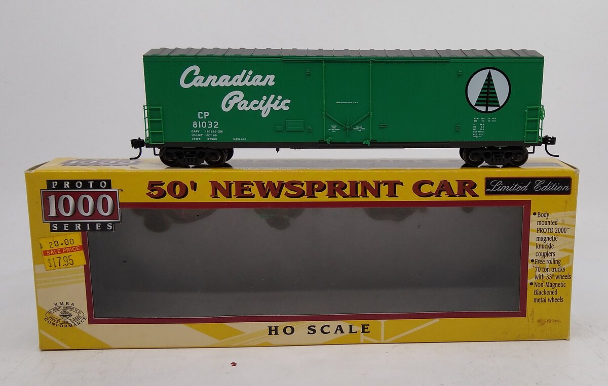 Proto 1000 30288 HO Canadian Pacific 50' Newsprint Car #81032 LN/Box