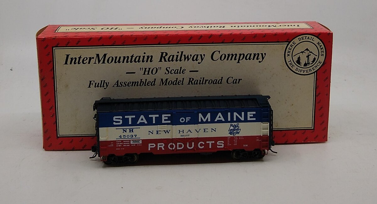InterMountain 45037 HO Scale New Haven State of Maine 40 ft. Box Car Model Kit