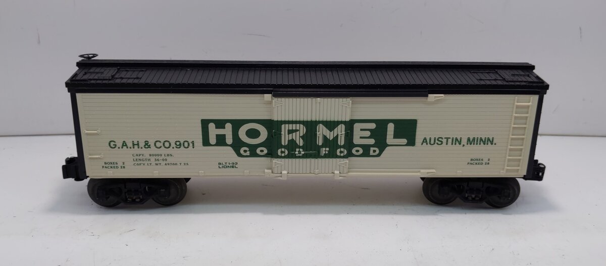 Lionel 6-19532 O Gauge Hormel Billboard Reefer Car #901 LN/Box