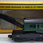 MTH 30-7911 O Gauge Northern Pacific Operating Crane Car #10970 EX/Box
