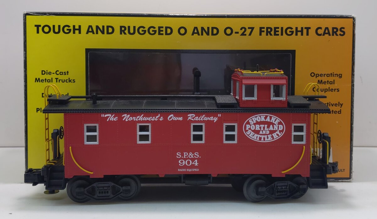 MTH 30-7775 O Spokane, Portland & Seattle RailKing Offset Steel Caboose Car #904 NIB