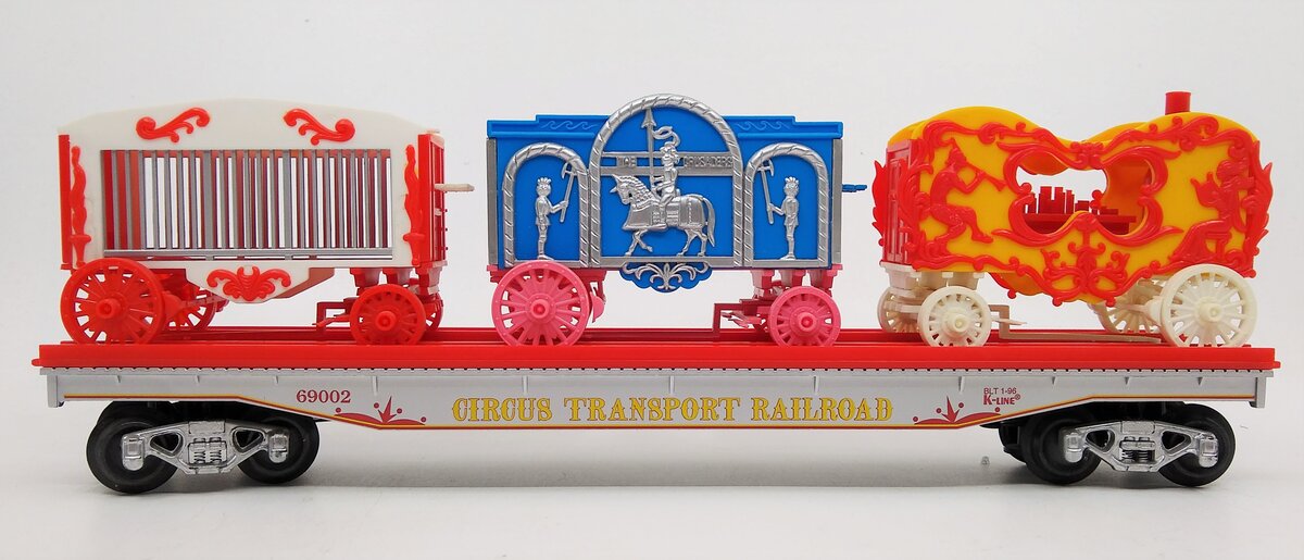 K-Line K69002 O Gauge Circus Transport Railway Car w/ Wagons LN/Box