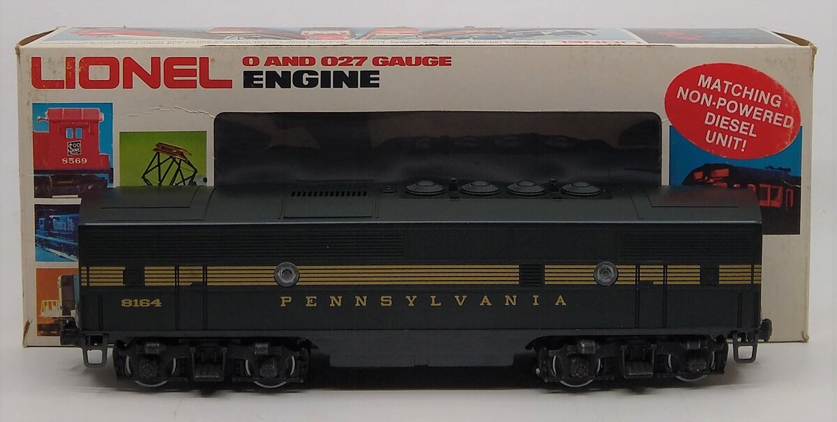 Lionel 6-8164 O Gauge Pennsylvania F3 B-Unit Dummy Diesel Locomotive LN/Box