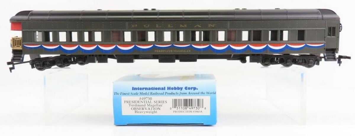 IHC 49730 HO Scale Presidential Heavyweight Observation Car