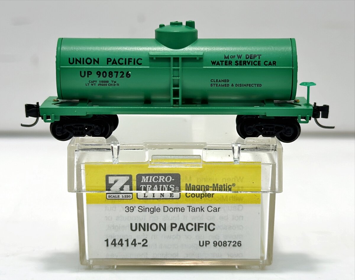 Micro-Trains 14414-2 Z Union Pacific 39' Single Dome Tank Car #908726 LN/Box