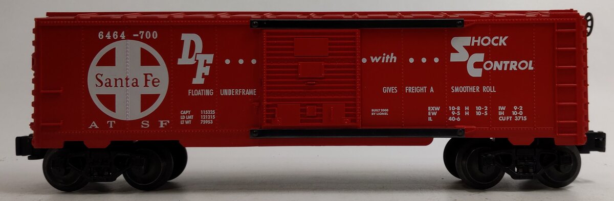 Lionel 6-29291 O Gauge AT&SF Shock Control Boxcar #6464-700 LN/Box