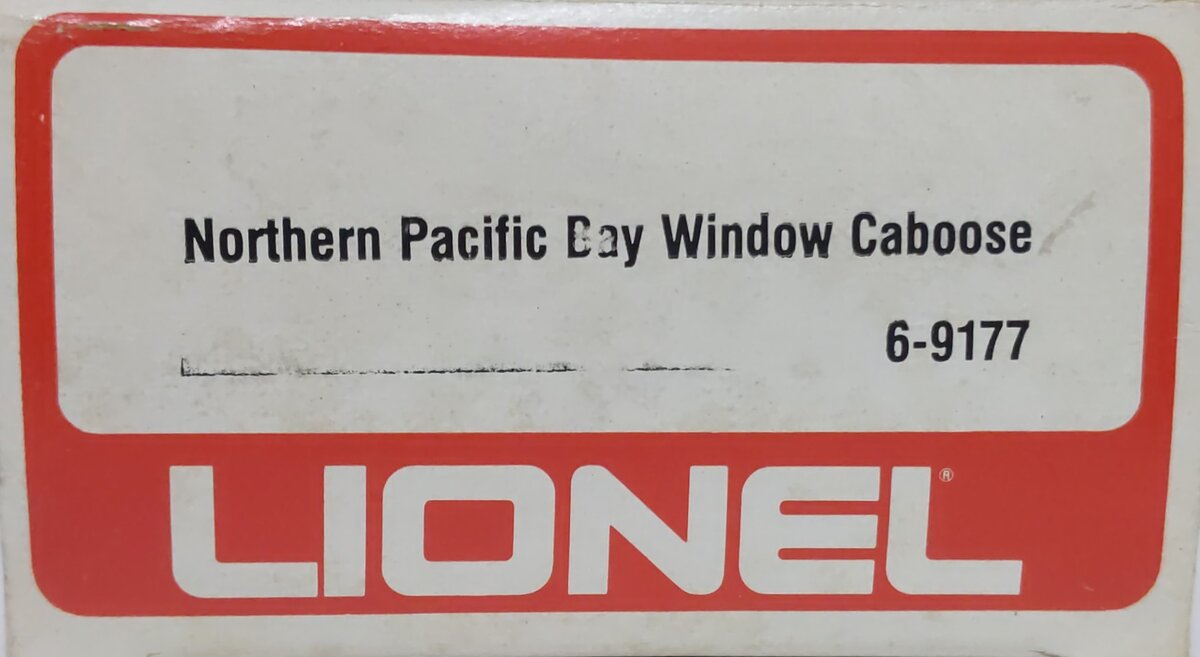 Lionel 6-9177 O Gauge Northern Pacific Bay Window Caboose LN/Box