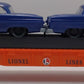 Lionel 6-16933 O Gauge Lionel Lines Flatcar with 2 Blue Automobiles LN/Box