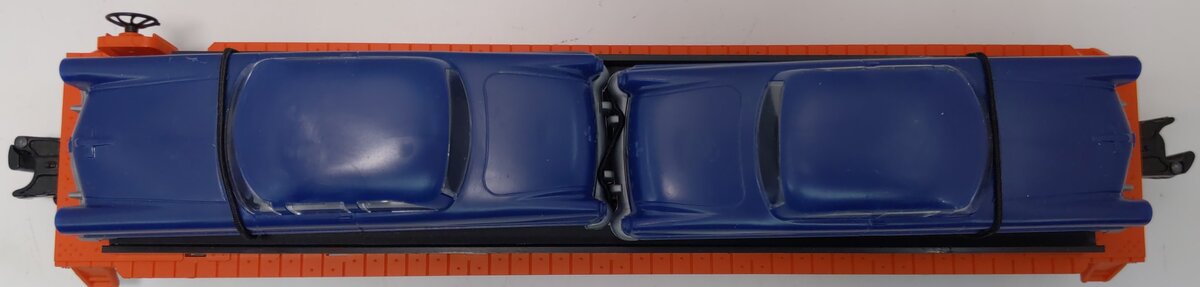 Lionel 6-16933 O Gauge Lionel Lines Flatcar with 2 Blue Automobiles LN/Box