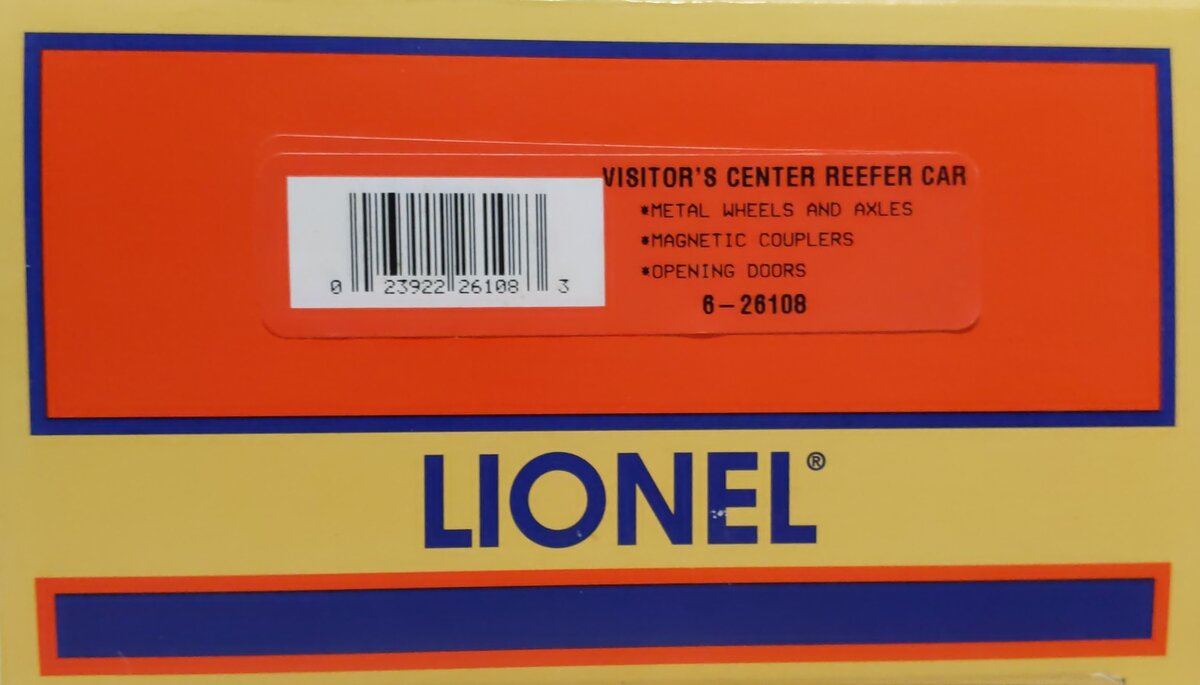 Lionel 6-26108 O Gauge Grand Trunk Western Reefer #206482 LN/Box