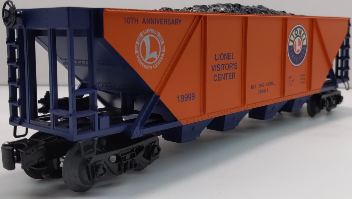 Lionel 6-19999 O Gauge Visitors Center 4-Bay Hopper #240411 NIB