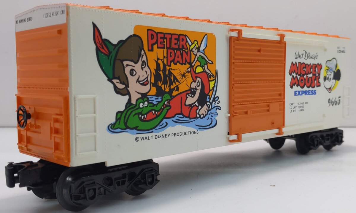 Lionel 6-9665 O Gauge Disney's Peter Pan Hi-Cube Boxcar NIB