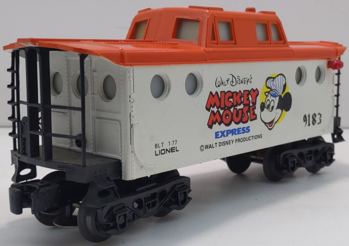 Lionel 6-9183 O Gauge Mickey Mouse Illuminated Caboose LN/Box