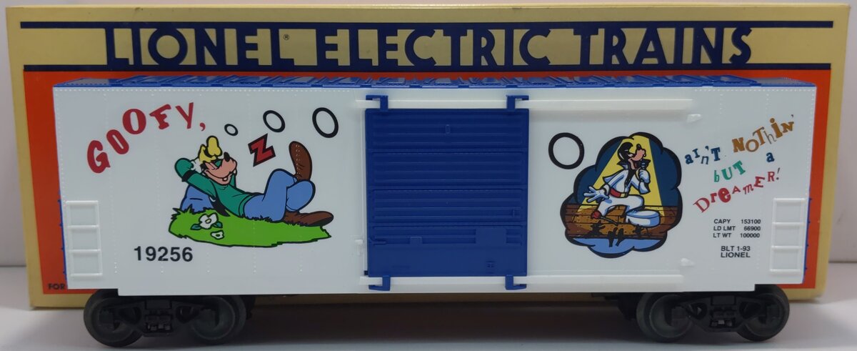 Lionel 6-19256 O Gauge Disney Goofy Hi-Cube Boxcar EX/Box
