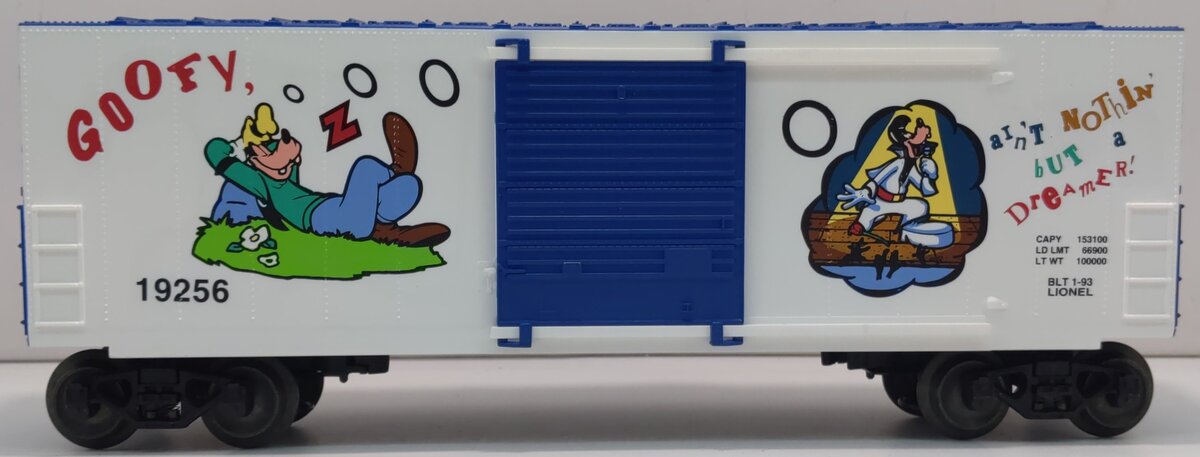 Lionel 6-19256 O Gauge Disney Goofy Hi-Cube Boxcar LN/Box