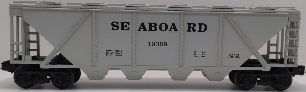 Lionel 6-19309 O Gauge Seaboard Quad Covered Hopper #19309 LN/Box