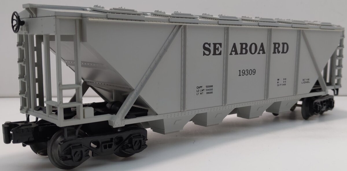 Lionel 6-19309 O Gauge Seaboard Quad Covered Hopper LN/Box