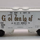 Weaver 3031 O Scale Gold Loaf Flour Covered Hopper #44325 (3 Rail) LN/Box