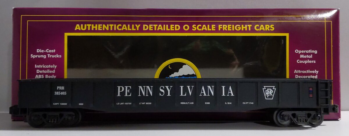MTH 20-98001 O Gauge Pennsylvania Gondola Car #385405 VG/Box