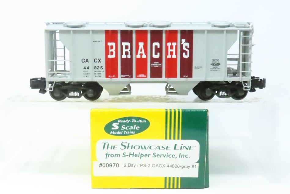 S-Helper 00970 S GACX Brach's 2-Bay Hopper #44826 LN/Box