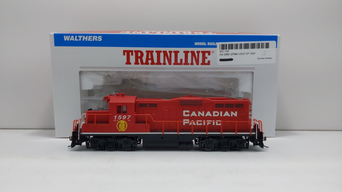 Walthers 931-135 HO Canadian Pacific EMD GP9M Standard DC #1597 LN/Box