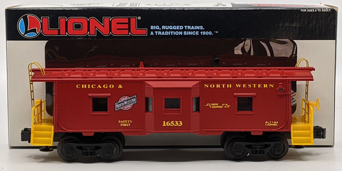 Lionel 6-16533 O Gauge Chicago & Northwestern Bay Window Caboose LN/Box