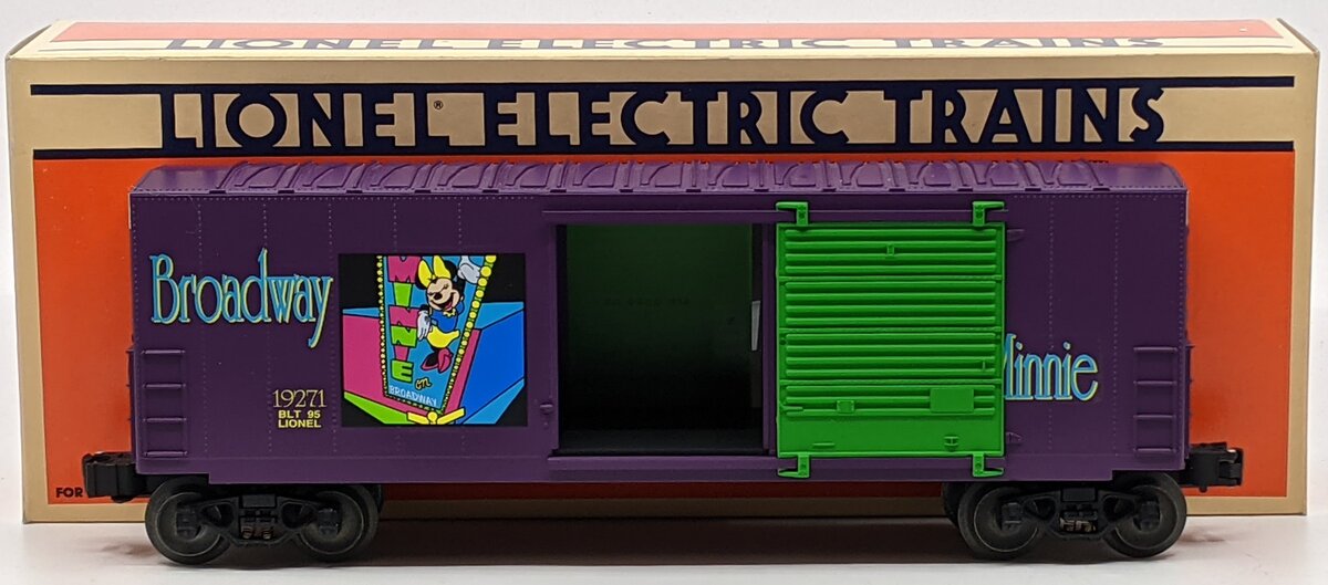 Lionel 6-19271 O Gauge Disney Broadway Minnie Mouse Hi-Cube Boxcar LN/Box