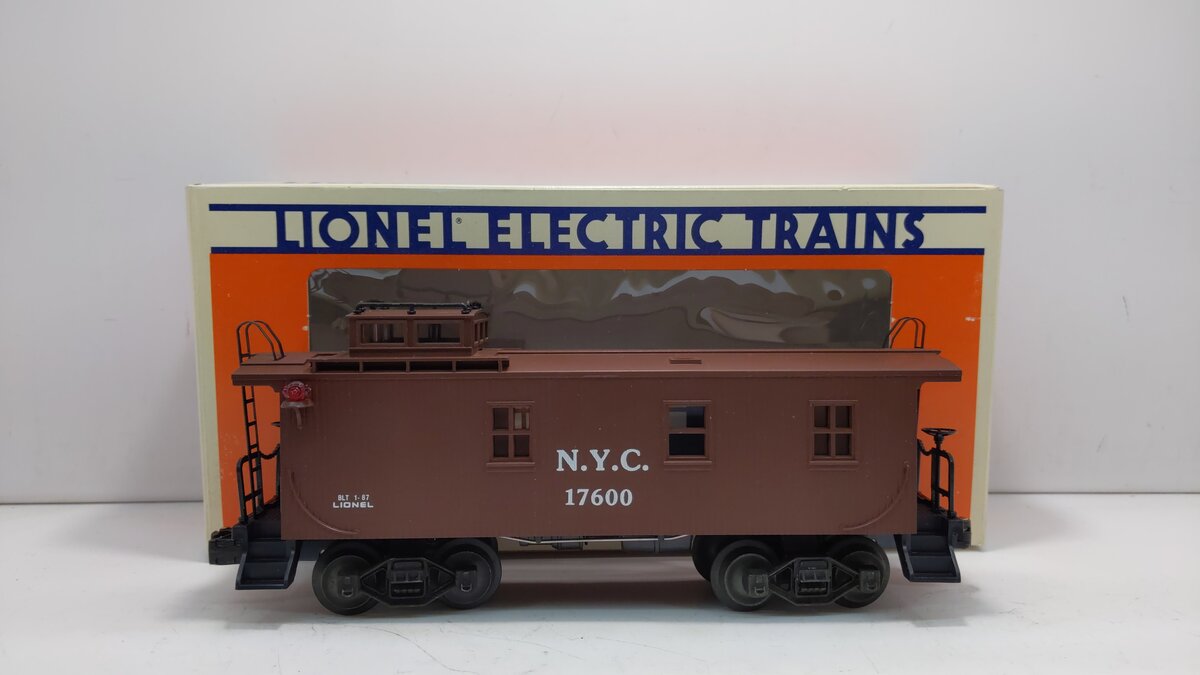 Lionel 6-17600 O Gauge New York Central Woodside Illuminated Caboose #17600 LN/Box