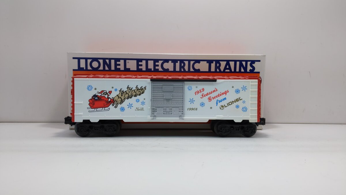 Lionel 6-19908 O Gauge 1989 Christmas Boxcar LN/Box