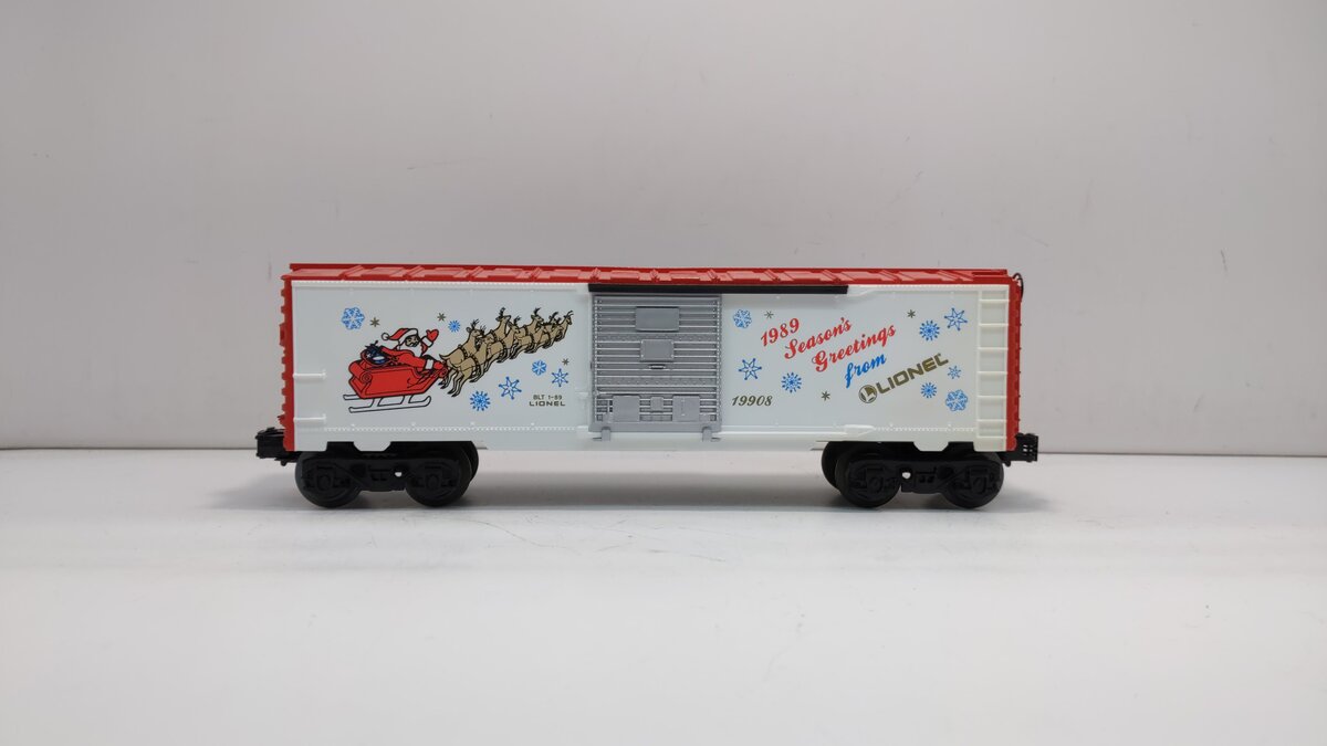 Lionel 6-19908 O Gauge 1989 Christmas Boxcar LN/Box