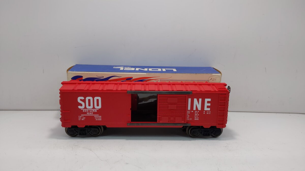 Lionel 6-9207 O Gauge Soo Line Boxcar #9207 VG/Box