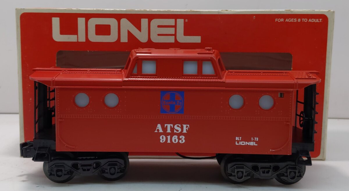 Lionel 6-9163 O Gauge AT&SF N5C Lighted Porthole Caboose LN/Box