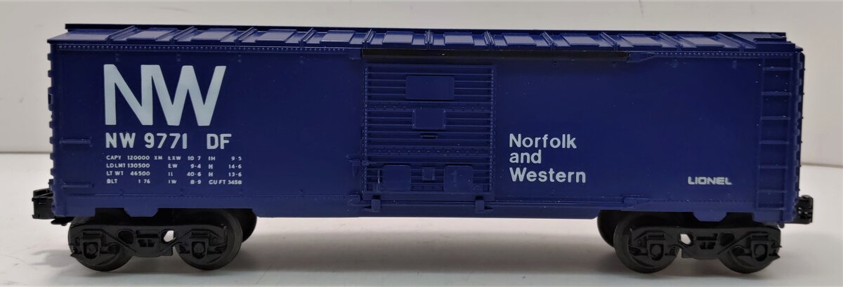 Lionel 6-9771 O Gauge Norfolk and Western Boxcar LN/Box