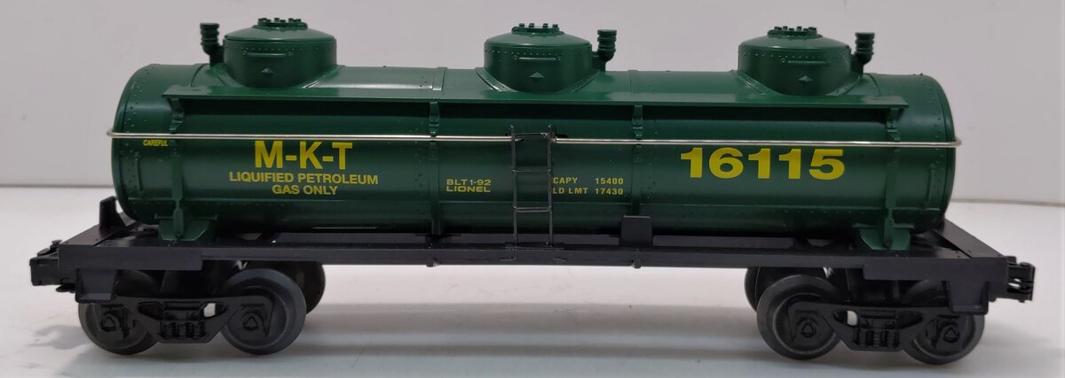 Lionel 6-16115 O Gauge Missouri, Kansas, & Texas Triple Dome Tank Car LN/Box