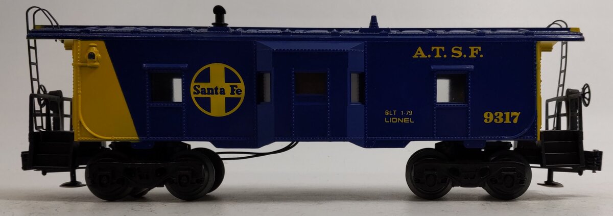 Lionel 6-9317 O Gauge AT&SF Blue & Yellow Bay Window Caboose #9317 LN/Box