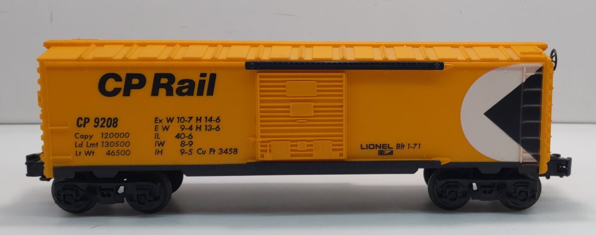 Lionel 6-9208 O Gauge Canadian Pacific Rail Boxcar LN/Box