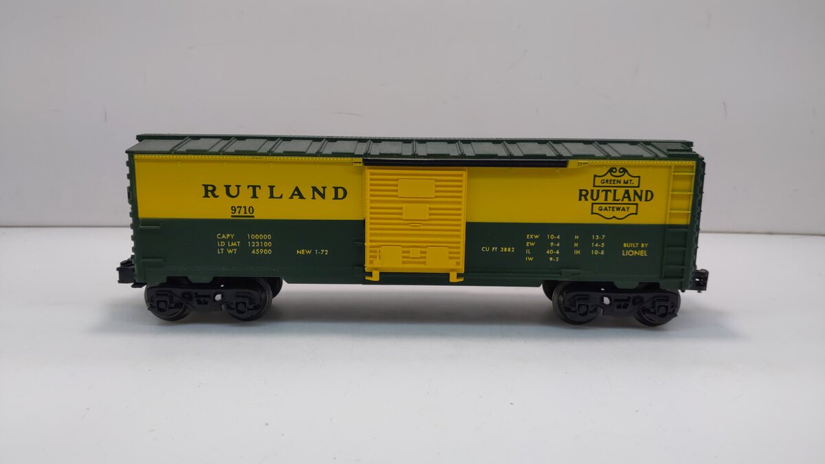 Lionel 6-9710 O Gauge Rutland Boxcar