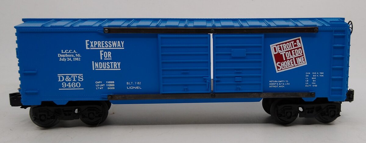 Lionel 6-9460 O Gauge LCCA Detroit & Toledo Shore Line Double Door Boxcar LN/Box